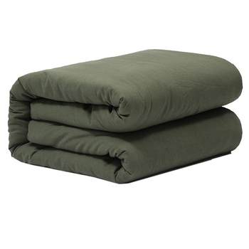 Army Green cotton quilt mattress pure cotton sheet quilt cover pillow ໂຮງຮຽນທະຫານການຝຶກອົບຮົມ quilt ສະຖານທີ່ຫໍພັກ quilt set