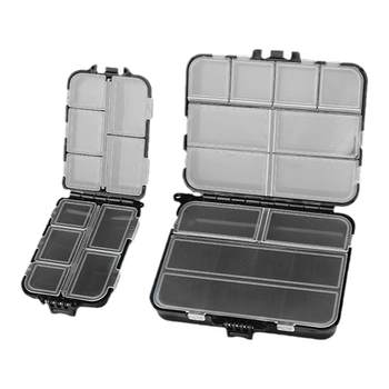 Luya accessories box fishing special gadget sequin storage box micro-object fish hook pin double-layer bad box portable