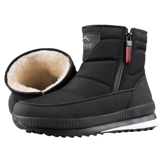 哈尔滨加厚雪地靴男士防滑防水冬季保暖鞋老年人爸爸女士东北棉鞋