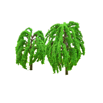 Sand tray building plastic finished tree trunk material model