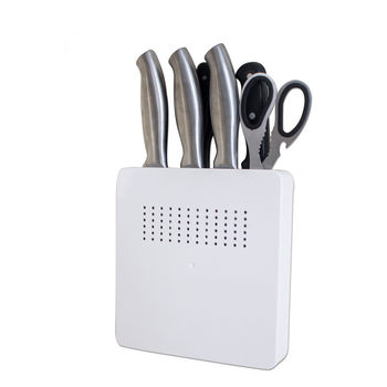 Kitchen fixed wall-mounted hidden knife holder storage