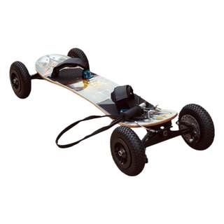 Powered off-road skateboard unpowered kiteboard station car
