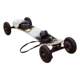 Powered off-road skateboard unpowered kiteboard station car