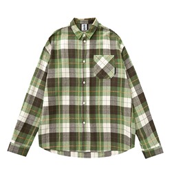 HeartBoon Hart Jump Plaid Spring Plaid American Shirt Women's Jacket Men's Casual Couple Long Sleeve Trendy Brand