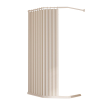 Magnetic shower curtain set punch-free bathroom diamond-shaped folding bathroom partition curtain mildew-proof and thickened waterproof cloth