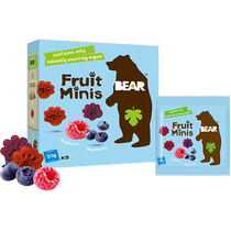 Bear Little Point Blueberry Raspberry Mini Claw Fruit Slices Baby Snacks Children Adults Natural No Additives 5*20g