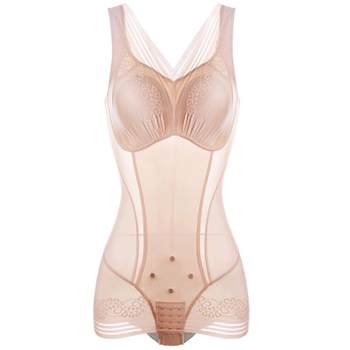 Bra integrated energy stone fat burning one-piece body shaping suit