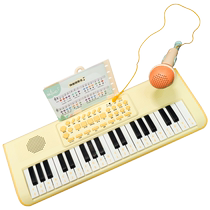 Childrens electronic keyboard for beginners to play small piano toy with microphone early education educational baby 3 to 6 years old girls