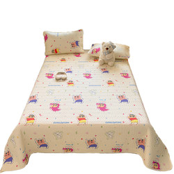 Cotton Quilted Cartoon Print Crayon Shin-Chan Single Bed Cover, Suitable for All Seasons, Thick Bed Sheet, Tatami Non-Slip Bed Sheet