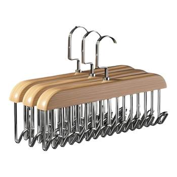 Wooden solid wood suspender clothes rack for household multi-functional underwear hook vest dormitory storage artifact underwear shelves