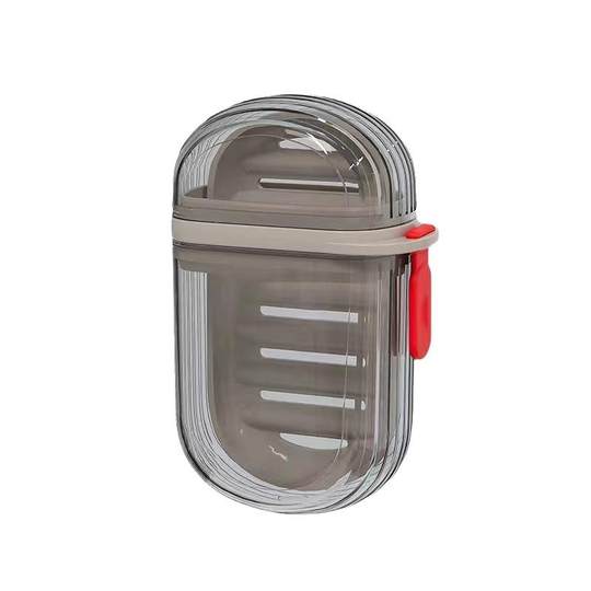 旅行便携式香皂盒双层密封沥水带盖肥皂盒旅游迷你小皂盒轻奢高级