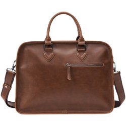 Retro PU leather handbag men's briefcase business messenger bag Korean style shoulder bag crossbody bag computer bag men's bag