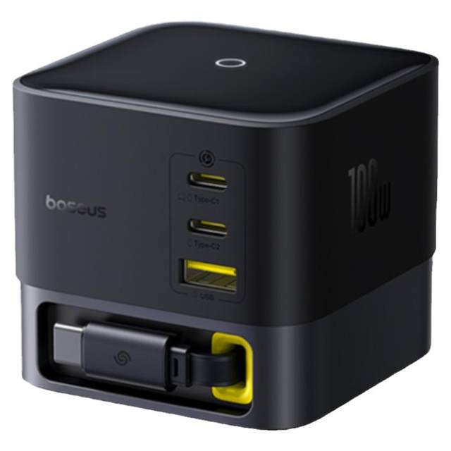 100W desktop retractable cable fast charging base