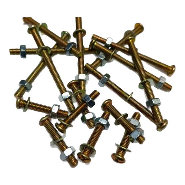 Cross round head M4 screw nut flat pad