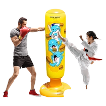 Tumbler boxing sandbag childrens adult inflatable boxing column upright home training equipment speed ball toy