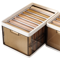Best helper for changing seasons pants storage artifact clothing storage box drawer partition box home wardrobe layered basket
