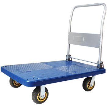 ລົດບັນທຸກ Flatbed folding silent trolley ດຶງ truck transporter stainless steel 9060 carrier ສີ່ລໍ້