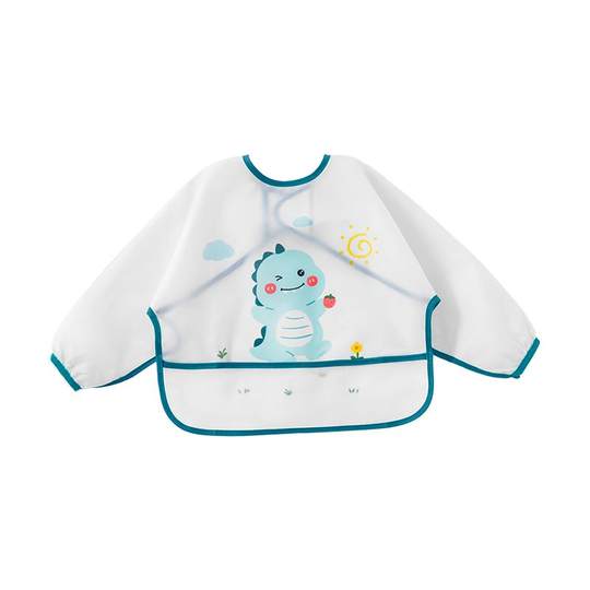 贝肽斯儿童罩衣男女宝宝外穿围裙吃饭围兜防水防脏婴儿辅食饭兜冬