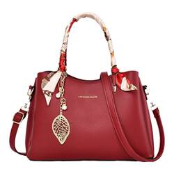 Wedding Bride Bag, Elegant Large-Capacity Handbag, 2024 New Fashion, Red High-End Mother-In-Law Bag