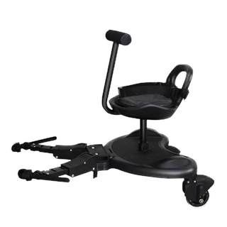Second-child artifact universal accessory pedal and seat stroller