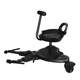 Second-child artifact universal accessory pedal and seat stroller