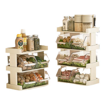 Kitchen shelves for household multi-functional multi-layer
