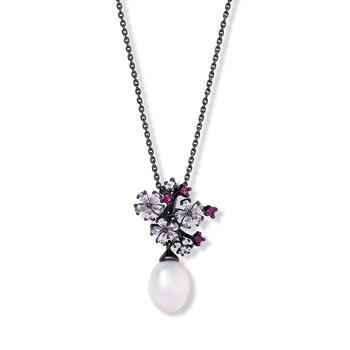 Cigalong red plum pearl necklace