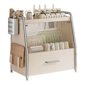 Dish storage rack kitchen storage rack double-layer