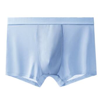 Ice silk seamless underwear men's pure cotton antibacterial boxer briefs