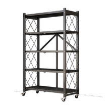 Folding shelves storage racks multi-layer storage shelves cabinet lockers iron take-out racks stall helmet racks with wheels
