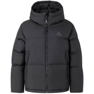 Adidas water-repellent and splash-proof 600-puff loose hooded down jacket jv6192 duck down