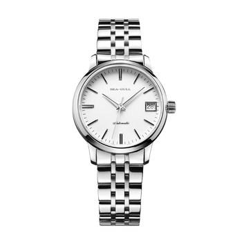 Seagull business waterproof steel belt automatic mechanical men's watch