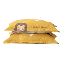 Pair of childrens pillowcases 48x74cm adult pure cotton cartoon pillowcases mens household pillowcases 2