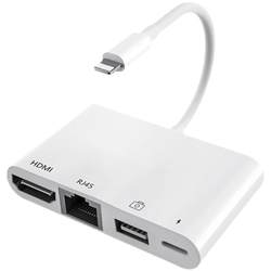 Lightning 도킹 스테이션 네트워크 케이블 HDMI 변환기