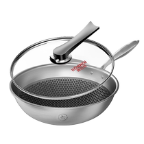 Conbach honeycomb non-stick pan Home 304 stainless steel frying pan Oven Gas Oven Universal pan with frying pan