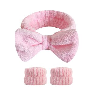Bow tie style stain-resistant face wash headband | thousands of people purchased more