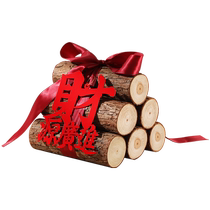 New House Jo Relocation Happy Decoration Nouvelle résidence Placement Chai Fire Wood New-home Red Red Fire Fire Moving into Residence Supplies