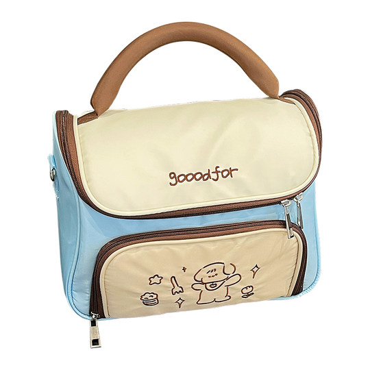 Macaron color large capacity cosmetic bag