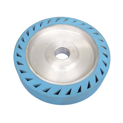 Centrifugal aluminum core rubber wheel polishing machine abrasive belt set wheel grinder elastic polishing wheel metal tool grinding wheel