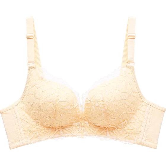 Metropolitan Liren Bohon Cup Sexy and breathable laceless coil Small chest gathers gathered to show the big upper underwear female bra