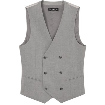 Jdv mall same gray double-breasted formal vest