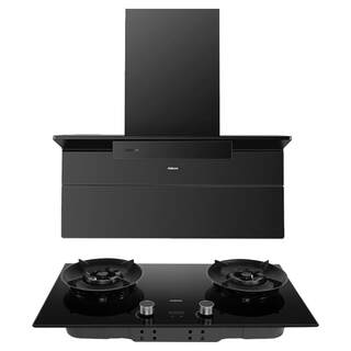 Boss xiaoheiyi d2 top side double range hood gas stove smoke stove linkage 28 air volume set official flagship