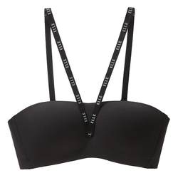 ELLE Focus Cup Wearable Underwear Women's Anti-Slip Cross Shoulder Straps Invisible Tube Top Push-Up Sexy Seamless Bra