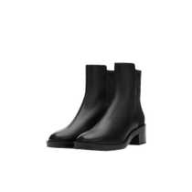 SW 5050 KAIA BOOTIE 2024 early autumn new thick square heel round toe short boots Chelsea boots chimney boots