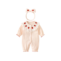 Fanhunting baby clothes autumn clothes newborn baby girl onesies full moon and hundred days princess outing clothes spring and autumn clothes