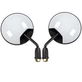 电动电瓶车后视镜自行车圆镜适用雅迪爱玛大视野倒车反光镜子通用