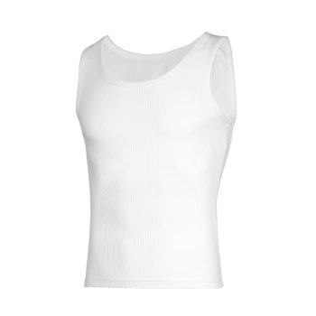 Jackie Chan Style Thick Ribbed Tank Top for Men, Elastic, Tight-Fitting, Breathable, Sweat-Absorbent, Fashionable Sports Fitness Tank Top