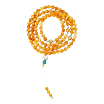 Potala Palace 925 silver gold-plated six-character mantra Xi Xuan Bao beeswax 108 beads bracelet multi-circle rosary for women