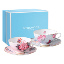(Self-operated) WEDGWOOD Du Hua Tea Cup European Afternoon Tea Bone China Cup and Saucer Set Gift Box