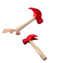 Childrens wooden hammer toy simulated small wooden hammer hammer toy small hammer small hammer quality and great feel